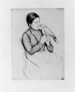 Der Papagei von Mary Stevenson Cassatt