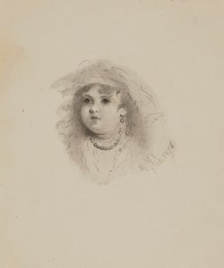 Ohne Titel (Kopf eines Kindes) von Mary Vaux Walcott