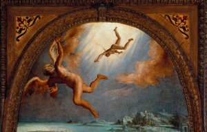 Der Sturz des Ikarus (Detail) von Maso da San Friano