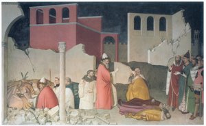 Das Wunder des Papstes St. Silvester, San Silvestro Kapelle, ca. 1337