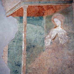 Fresko von Masolino da Panicale im Baptisterium von Castiglione, (Detail)