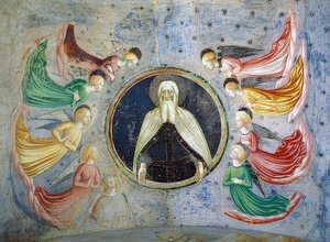 Gott Vater umgeben von Engeln
