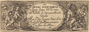 Les divers pourtraicts et figures I (Titelseite) von Master AD