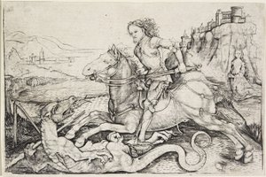 Sankt Georg und der Drache von Master A. G.