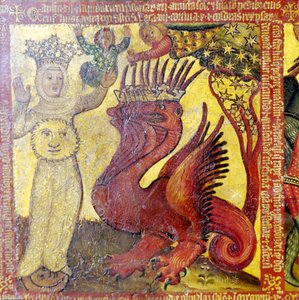 Die Frau, bekleidet mit der Sonne, 14.-15. Jahrhundert von Master Bertram of Hamburg