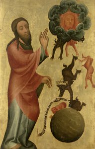 Trennung von Licht und Dunkelheit vom Hochaltar von St. Peter in Hamburg, dem Grabow-Altar, 1383