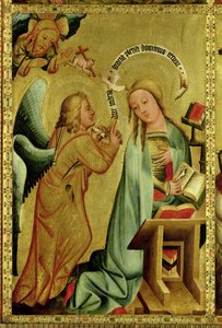 Die Verkündigung vom Hochaltar von St. Peter in Hamburg, der Grabower Altar, 1383
