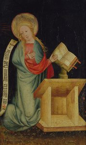 Jungfrau der Verkündigung, vom Erntedankaltar, ca. 1410 (Detail)