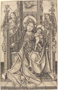 Madonna und Kind auf dem Thron