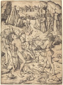 Martyrium des Heiligen Sebastian von Master E.S.