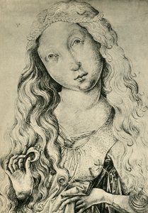 Porträt einer Frau mit einem Ring, St. Katharina, 1450-1470, 1943 von Master ES