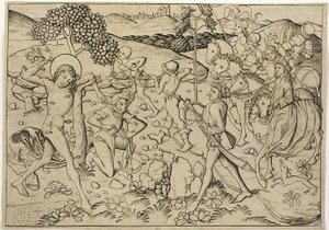 Das Martyrium des Heiligen Sebastian von Master E.S.