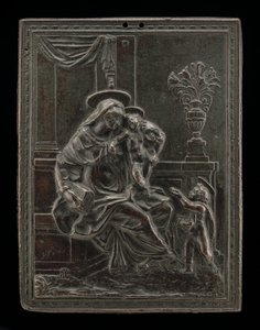 Madonna mit Kind und Johannes dem Täufer von Master F.D.
