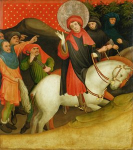 Die Verspottung des Heiligen Thomas, Tafel vom St. Thomas Altar aus der St. Johanniskirche, Hamburg, begonnen 1424