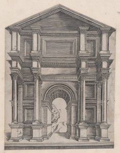 Speculum Romanae Magnificentiae: Bogen von Meister GA mit dem Krähenfuß, 16. Jahrhundert von Master GA