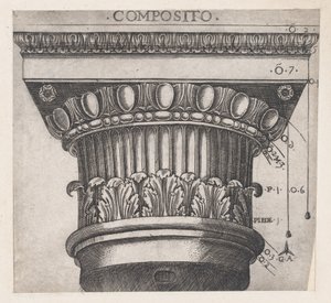 Speculum Romanae Magnificentiae: Ionisches Kapitell von Master GA