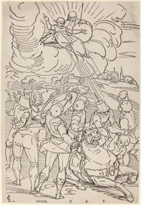 Die Bekehrung des Heiligen Paulus von Master G.G.N. after Luca Cambiaso