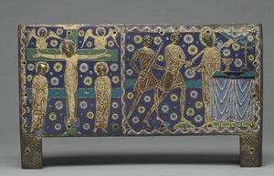 Plakette von einem Reliquienschrein für die Reliquien des Heiligen Thomas Becket, 1220-1225