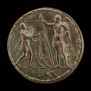Ein Bote bringt Herkules das Hemd des Nessus [Rückseite], um 1525-1550
