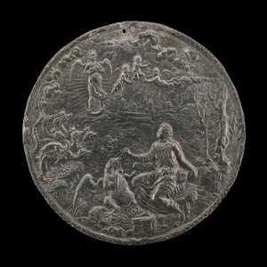 Heiliger Johannes verfasst die Offenbarung auf Patmos