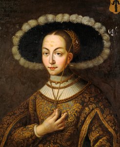 Porträt von Margareta Eriksdotter Vasa 1497-1536, Schwester von König Gustav I. von Schweden von Master Hillebrandt