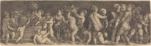Kinder bei der Traubenernte von Master IB after Raphael