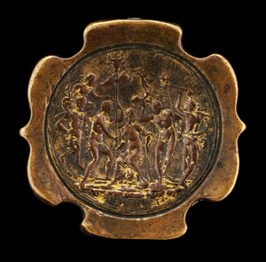 Schwertknauf mit eingelegter Plakette von Ariadne, zweite Hälfte des 15. Jahrhunderts