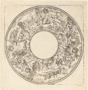 Bacchus in einem Wagen