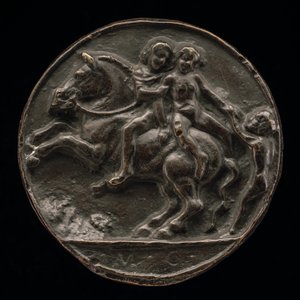 Nymphe von einem Reiter entführt, ca. 1500 von Master M.C.