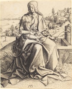 Madonna und Kind an einem Brunnen