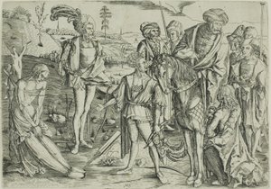 Die Söhne des Königs schießen auf die Leiche ihres Vaters