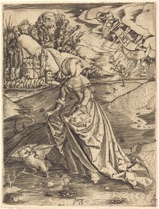 Frau mit der Eule von Master MZ