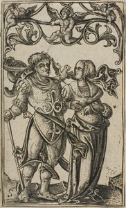 Dame und Herr gehen nach rechts von Master S