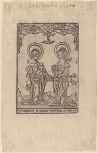 Heilige Maria Magdalena und Heiliger Johannes der Evangelist von Master S