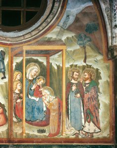 Die Anbetung der Weisen (Fresko) von Master Trecentesco of Sacro Speco School