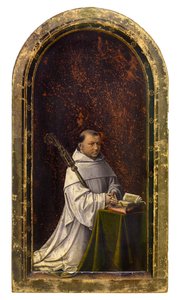 Diptychon von Robrecht de Clercq, Abt von Ter Duinen, ca. 1499 von Master of 1499