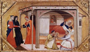 Die Geburt der Jungfrau Maria, ca. 1365-1370