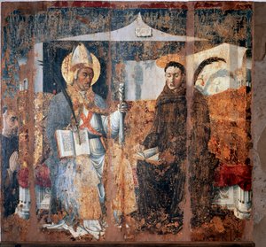 St. Eleutherius von Tournai und St. Placidus von Master of Cesio