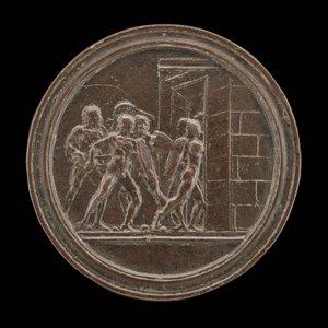 Soldaten greifen ein Tor an