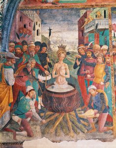 Passion der Heiligen Margareta von Antiochia, Kapelle der Heiligen Margareta von Antiochia, Sacro Monte di Crea, Heiligtum Santa Maria Assunta von Master of Crea