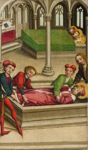 Das Begräbnis des Heiligen Wenzel, ca. 1490-1500 von Master of Eggenburg