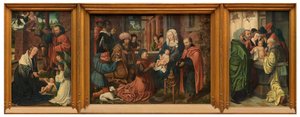 Epiphanie-Triptychon von Master of Frankfurt