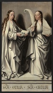 Heilige Ottilia und Cecilia, Tafel des St. Anna Altars, ca. 1503-1506