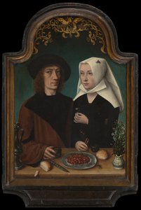 Der Maler und seine Frau von Master of Frankfurt