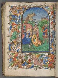 Stundenbuch Gebrauch von Utrecht: fol. 221v, Anbetung der Könige, c. 1460-1465