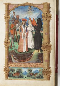 Allegorie des Todes Stundenbuch, um 1510 von Master of Jacques de Besançon