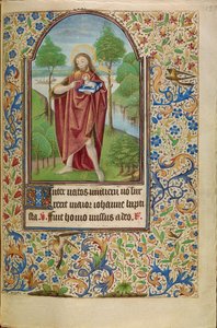 Johannes der Täufer zeigt auf das Lamm Gottes