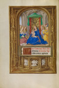 Die Jungfrau und das Kind auf dem Thron von Master of James IV of Scotland