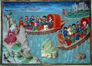 Friedrich II. (1194-1250) des Heiligen Römischen Reiches verlässt Sizilien