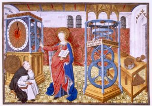 Weisheit lehrt den Autor die Grundsätze der Mäßigung, um 1455
